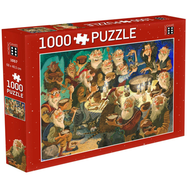 Púsl, jólagrauturinn jólasveinar 1000
