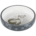 Kattadallur, katta, grá með kisu og lopp