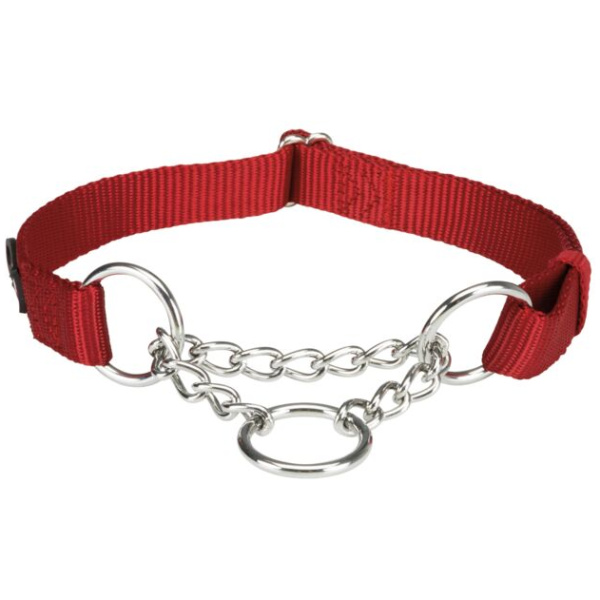 Hundaól, með keðju, L-XL, Rauð #