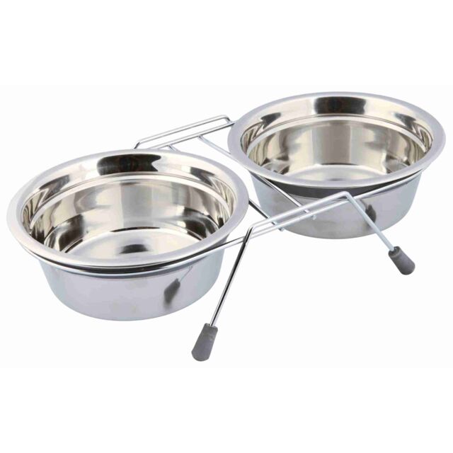 TX25232.jpg Eat on Feet bowl set anti-rattle 2x0,9L - Image 1