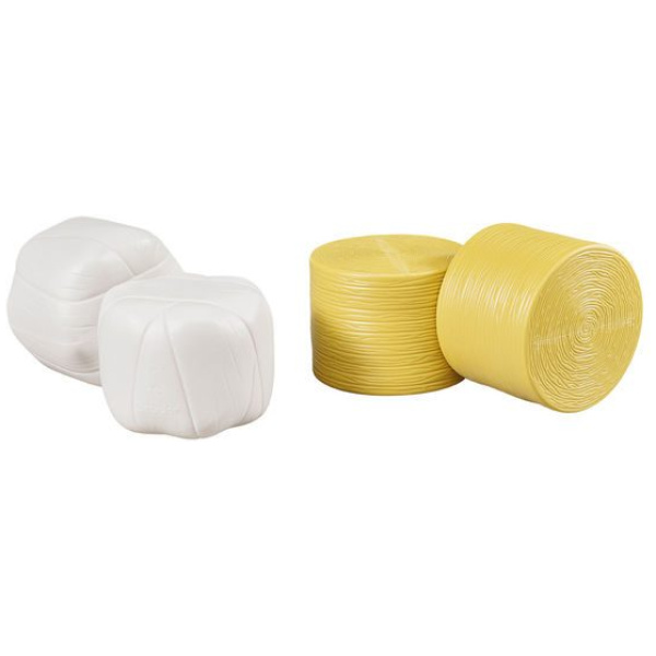 Heyrúllur, 2 hvítar, 2 brúnar, 1:16