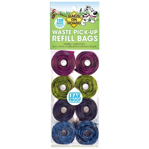 Hundaskítspokar, munstraðir, 8x15#