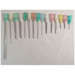 Nál, einnota, 19G, hvít, stutt