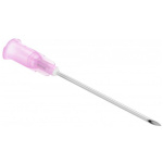 Nál, einnota, 18G, bleik, löng