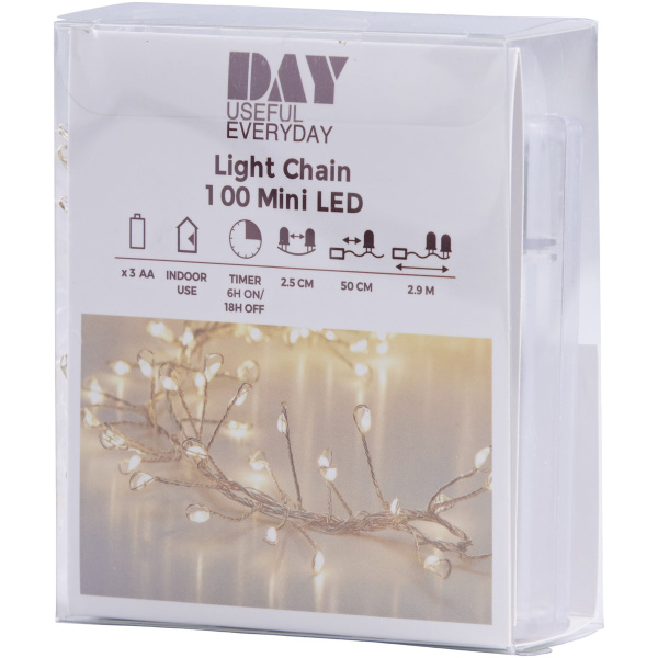 Ljósasería m.tímast., 100 LED