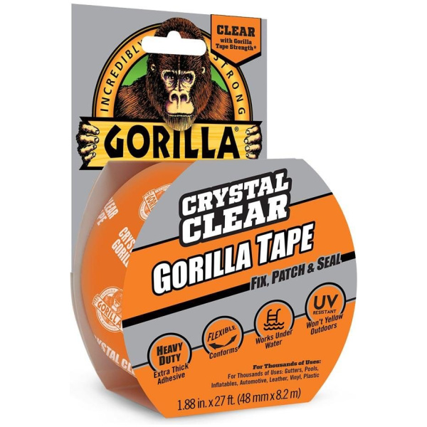 Viðgerðarlímband, glært, 8,2m