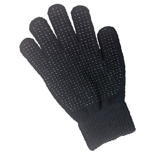 Fingravettlingar með doppum, svartir