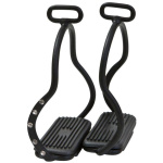 Ístöð, D, svört m.steinum #