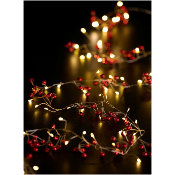 Ljósasería, 72LED, berja