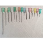 Nál, einnota, 16G, hvít, stutt, 2,5cm