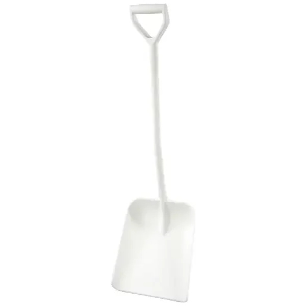 Skófla, stór, stutt skaft, 112cm, hvít