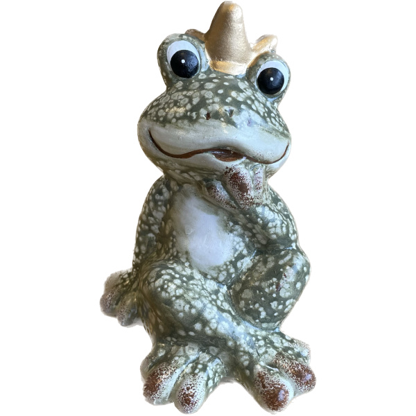 Stytta, Froskur, sitjandi með kórónu