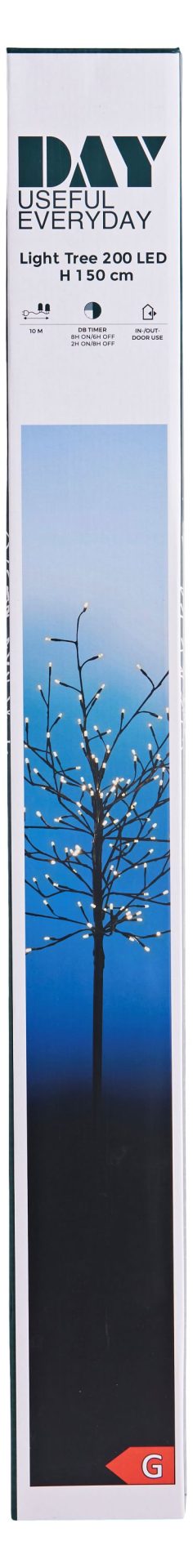 70039_e1.jpg Ljósatré, 200 jósa m/timer, 150cm# - Image 1