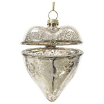 Jólaskraut, gler hjarta