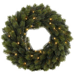 Jólakrans m/ljósum, 40cm#