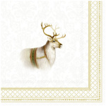 Servíettur, stórar, jólahreindýr