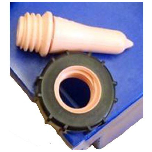 Tútta, kálfa, bleik, skrúfuð