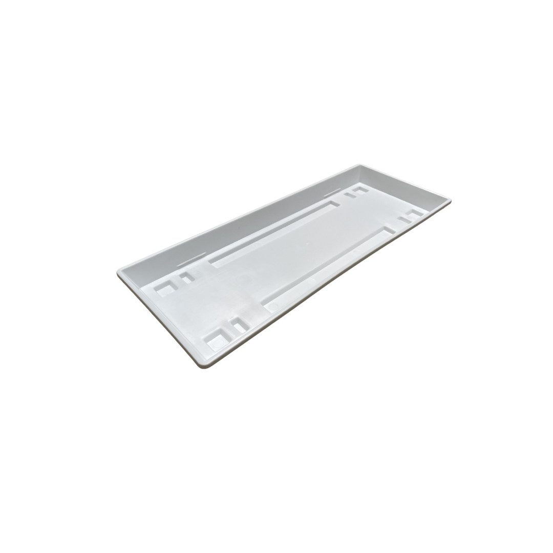 bakki-40-cm-hvitur.png Bakki f.svalakassa, plast, 40cm, hvítur - Image 1