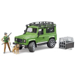Jeppi, Land Rover, m/hund og karl, 1:16