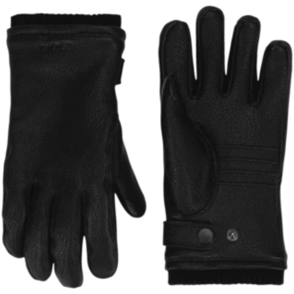 Hanskar, herra, leður, svartir, Bula