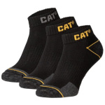 Sokkar, CAT, Sneakers, 3 pör, svartir