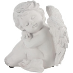 Stytta, Engill, Poly, hvítur, 19cm