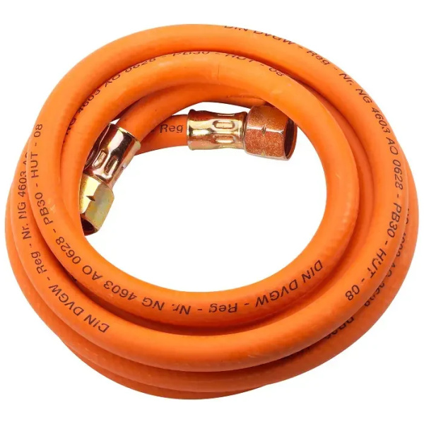 Gasslanga, 2m, með tengjum