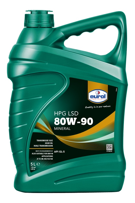 e110634-5l.png Olía, gír, Eurol, 80w-90 5L AB - Image 1
