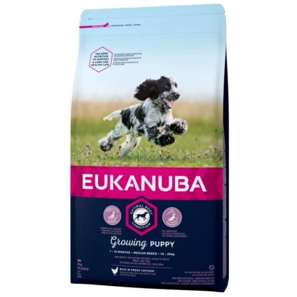 Hundamatur, Euka, Puppy, Med, 3kg