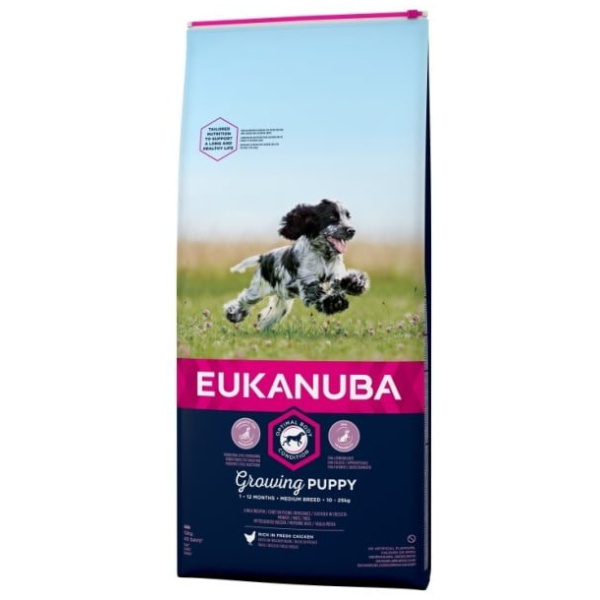 Hundamatur, Euka, Puppy, Med, 12kg