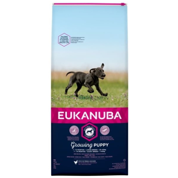 Hundamatur, Euka, Puppy, Large, 12kg