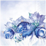 Servíettur, stórar, jólakúlur