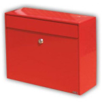 Póstkassi, rauður, Elegance