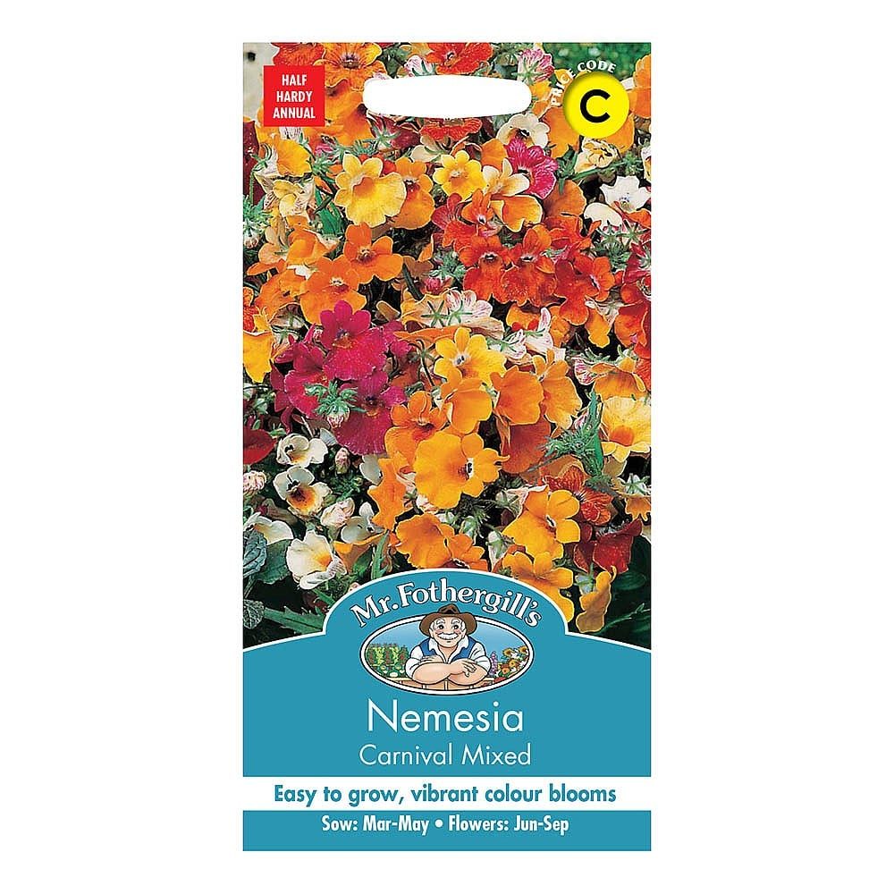 mf11583a.jpg Fiðrildablóm, Nemesia Carnival mixed - Image 1