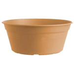 Blómaker, plast, 33 cm, brúnt