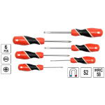 Skrúfjárnasett, 6stk,