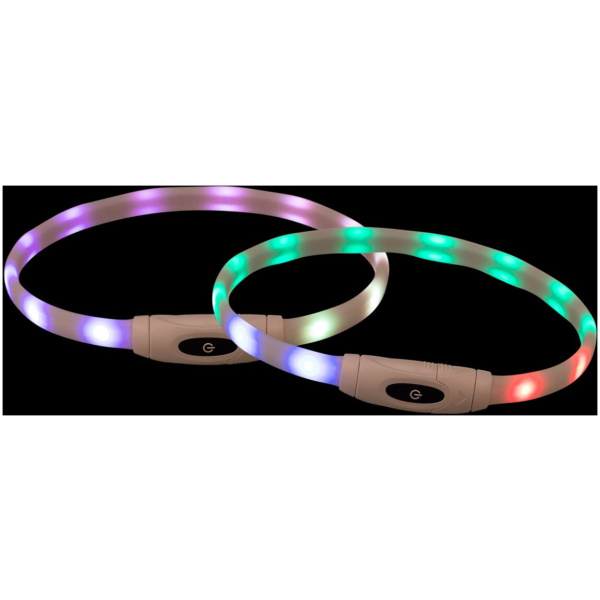 Hundaljós, USB hringur, silicon, XS-XL