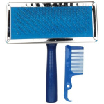 Soft brush with brush cleaner 11x14cm