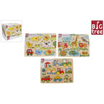 Púsl, dýr og bílar, BigTree, 3tegundir