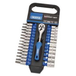 Toppa og bitasett, 1/4", 27stk