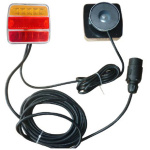 Kerruljós, LED, sett, segull, 7m, litað