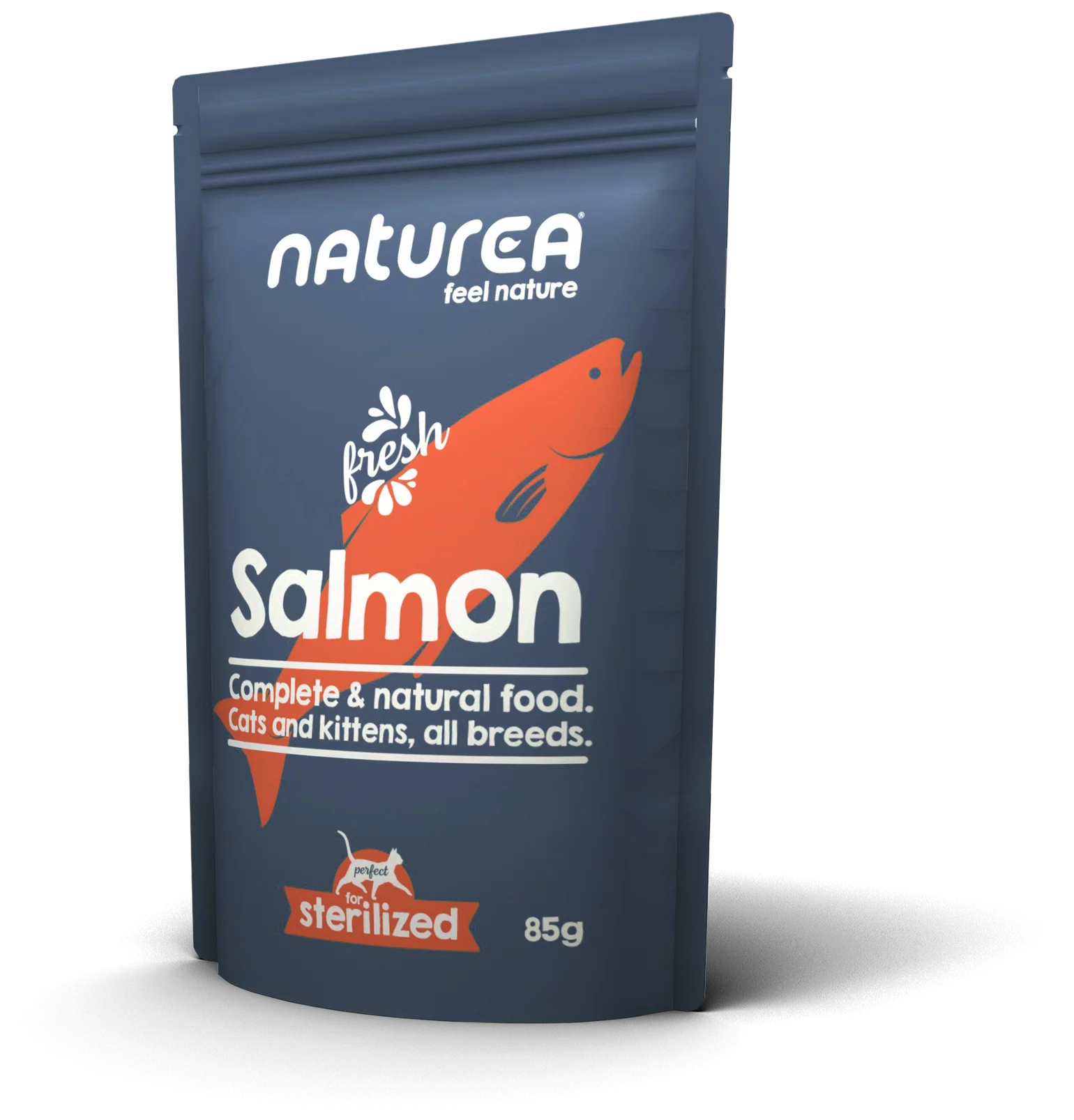 Cat-Pouch-Salmon-85g.webp Kattamatur, Nat, Salmon Wetfood, 85g - Image 1