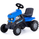 Traktor, pedala, blár